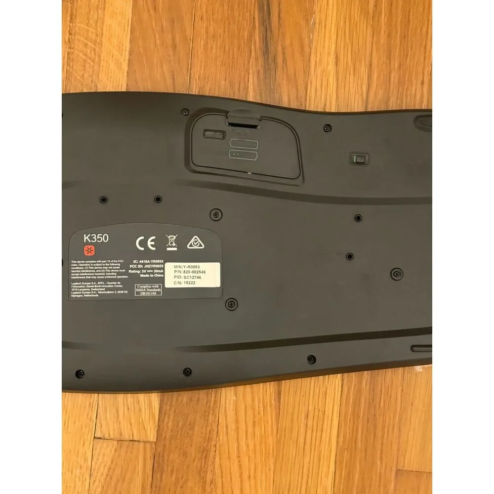 Logitech K350/MK550 Wireless Comfort Wave Keyboard NO USB Dongle (C)